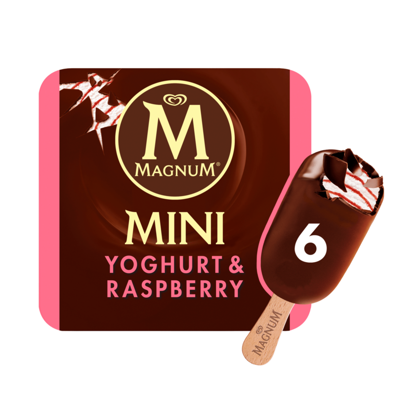MAGNUM Eis Mini Yoghurt & Raspberry 6 x 55 ml